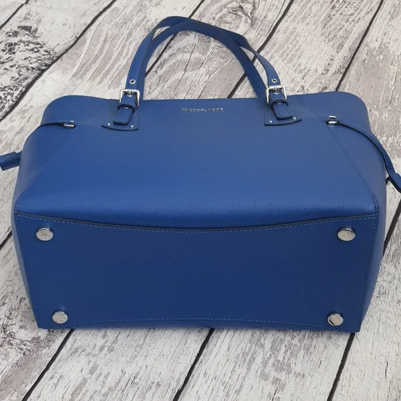NWT Michael Kors Jet Set Large Saffiano Leather Tote Bag – Royal Blue - Picture 4 of 9